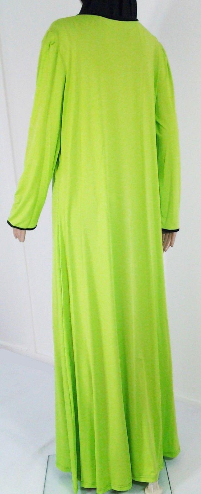 Cotton Kaftan Islamic Abaya Jilbab Long Sleeve HSZ10017 (US12/14EU42/44UK16/18)