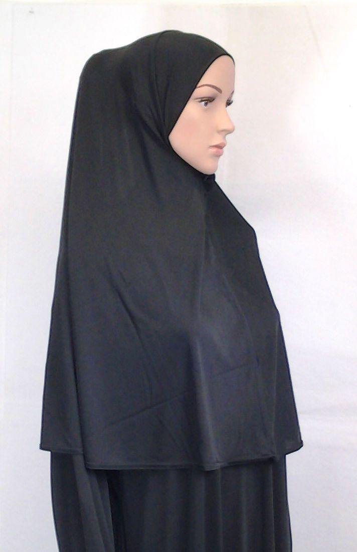 One-piece-Hijab Muslim Scarf/Islamic Headwear LightWeight ICESILK ASZ0215