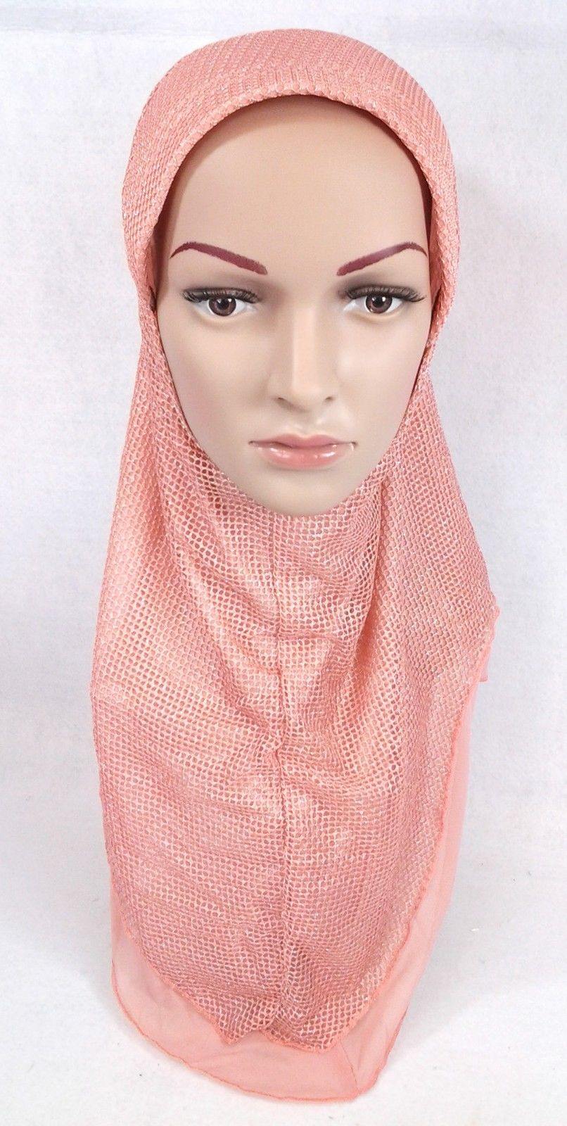 Muslim Hijab Islamic Soft Mesh Hijab/MaxiScarf/ Wrap/Shawl/Slip-on