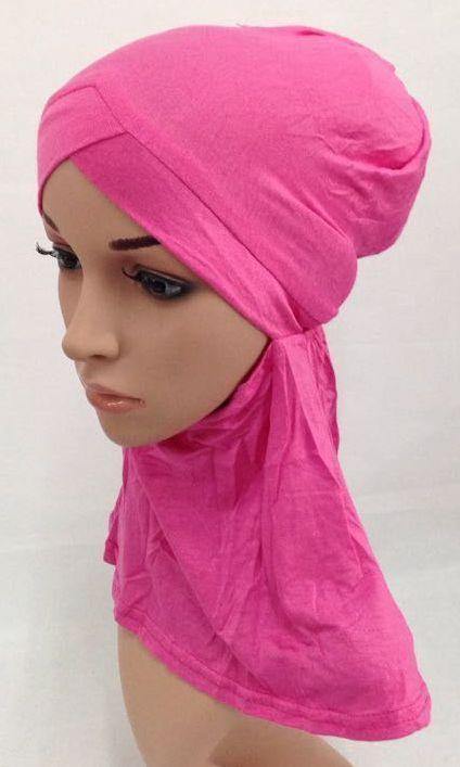 V-Shape Modal Cotton Muslim Women Inner Hijab Caps Islamic Underscarf