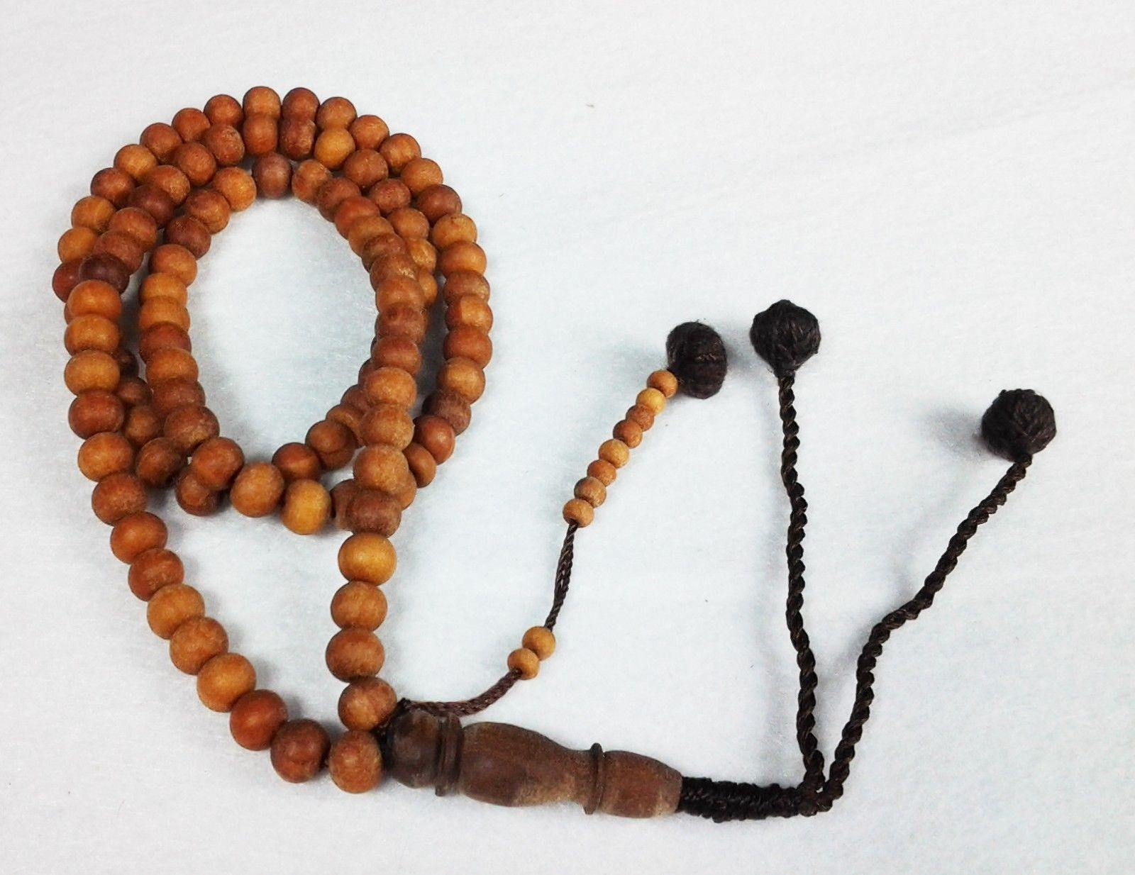 Natural Sandalwood Islam Muslim Prayer Beads 99 Masbaha