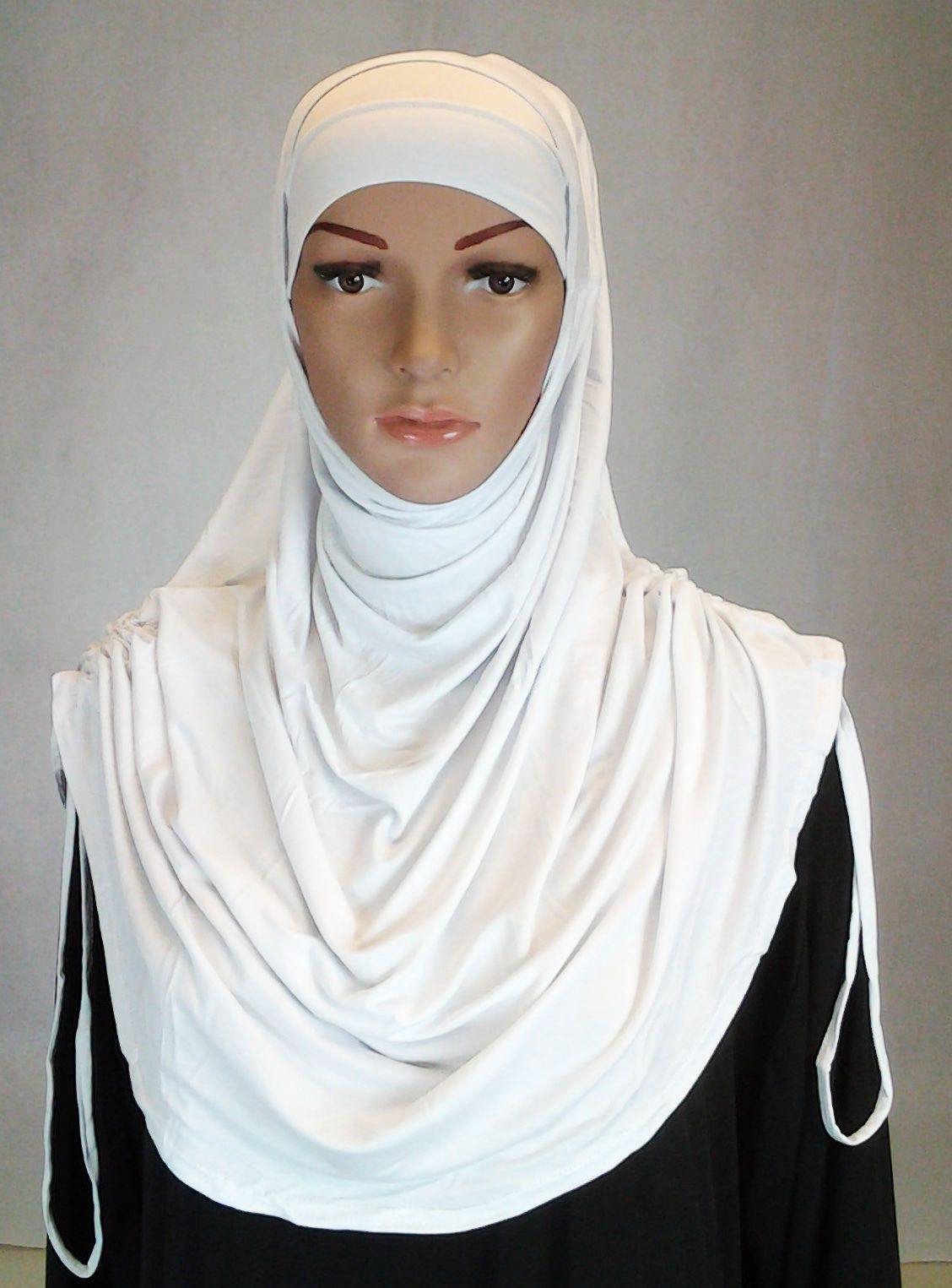 Modal Cotton 2 Piece Amira Hijab Islamic Scarf Shawls Muslim Head Wrap