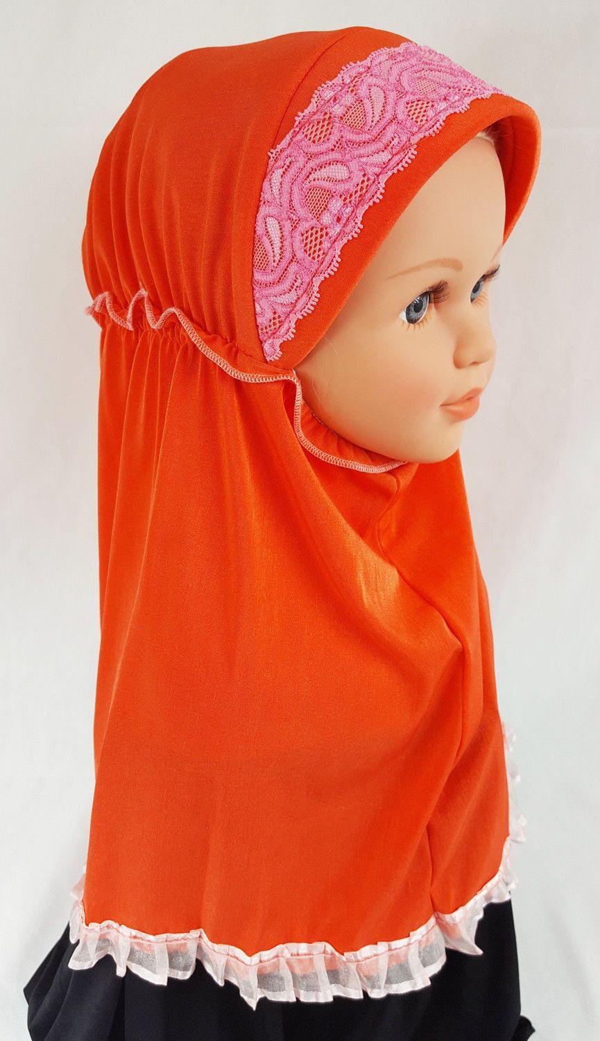 Viscose Baby Kids Children Hijab Islamic Scarf Shawls 1-6T