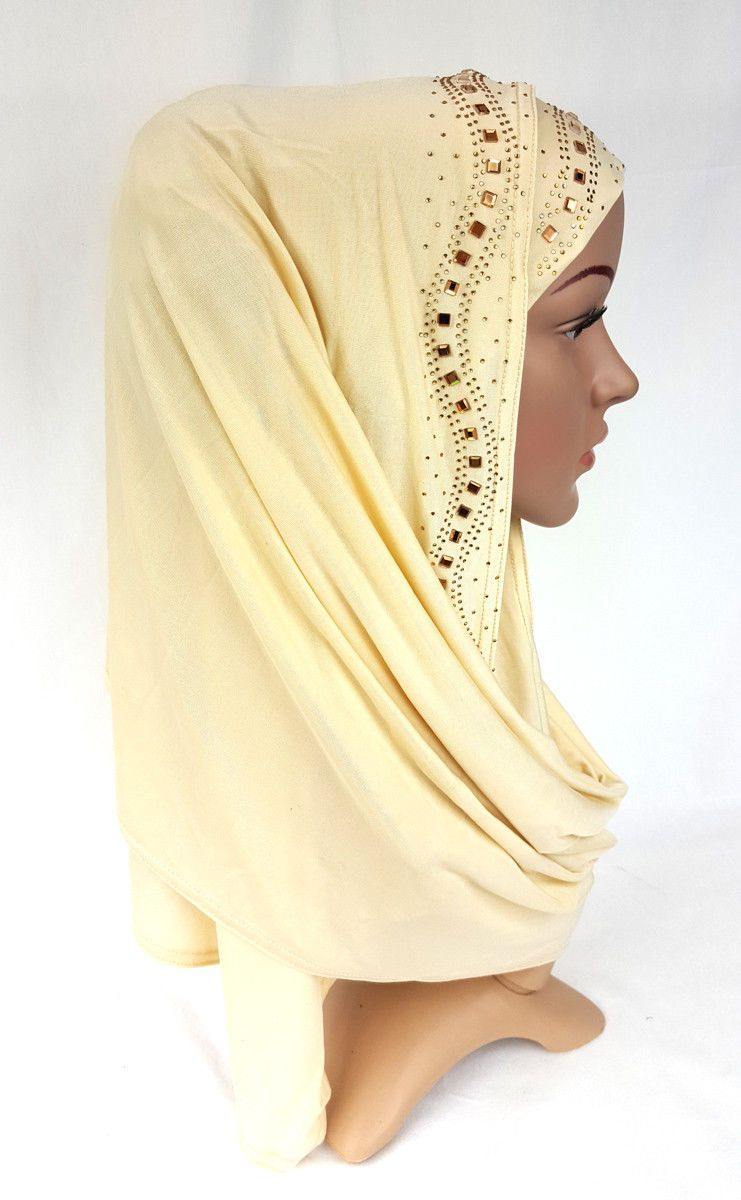 Slip On Instant Amira Style VISCOSE on-the-go Hijab Scarf ASZ0104