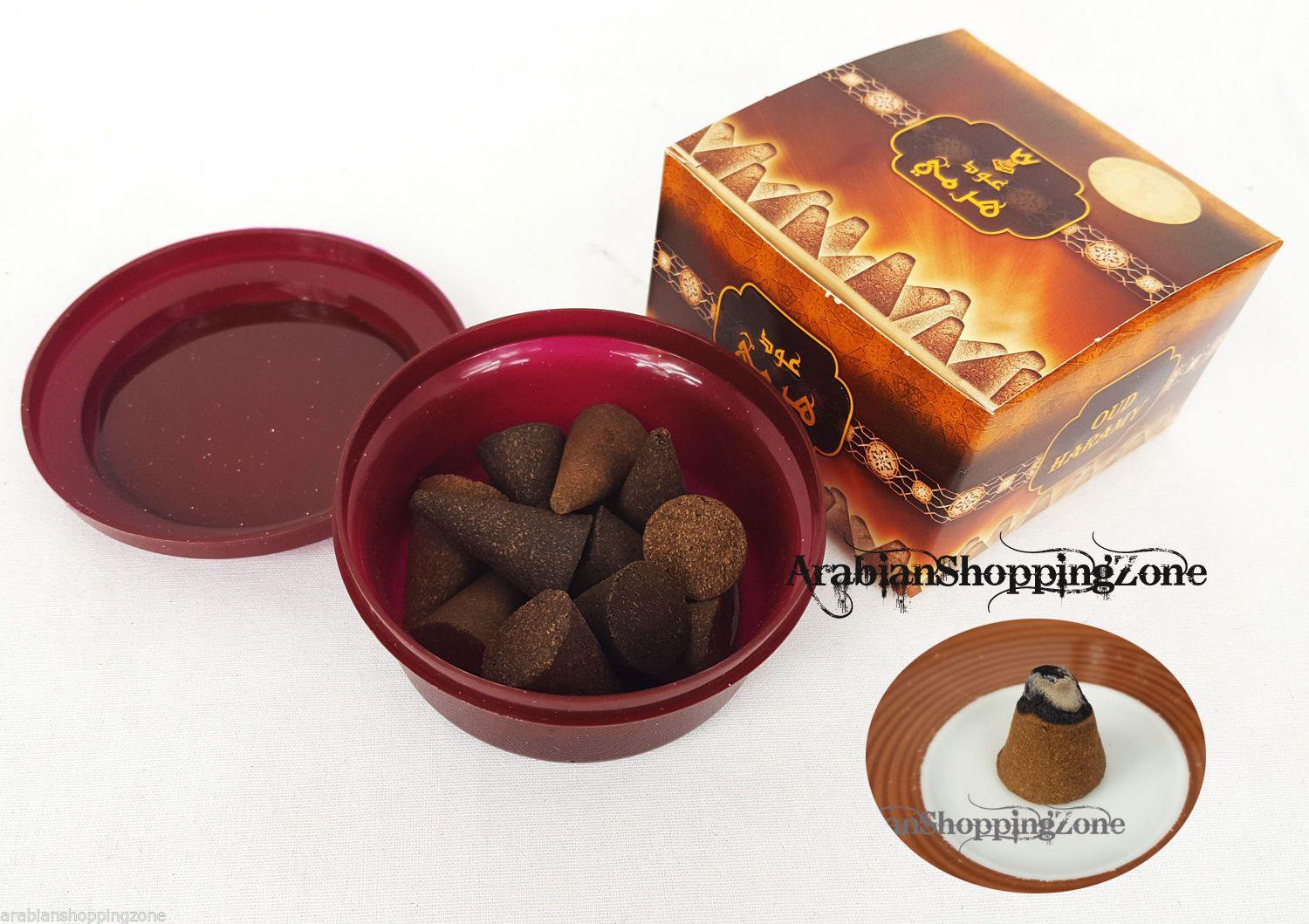 OUD HARAMY Perfume Incense Cones Saudi Arabian Mabkharat AL-Khaleej Ø¨Ø®ÙØ±