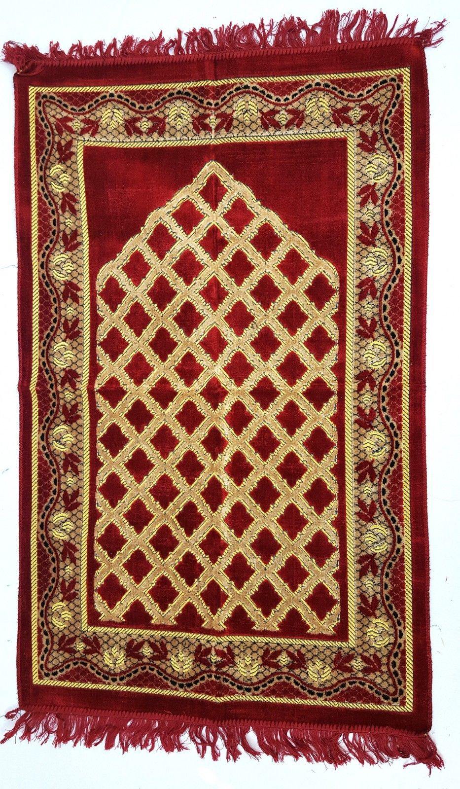 Turkish Soft Islamic Muslim Prayer Rug Namaz Carpet 110x70cm (43*27inch)