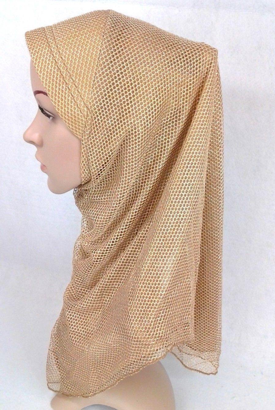 Muslim Hijab Islamic Soft Mesh Hijab/MaxiScarf/ Wrap/Shawl/Slip-on