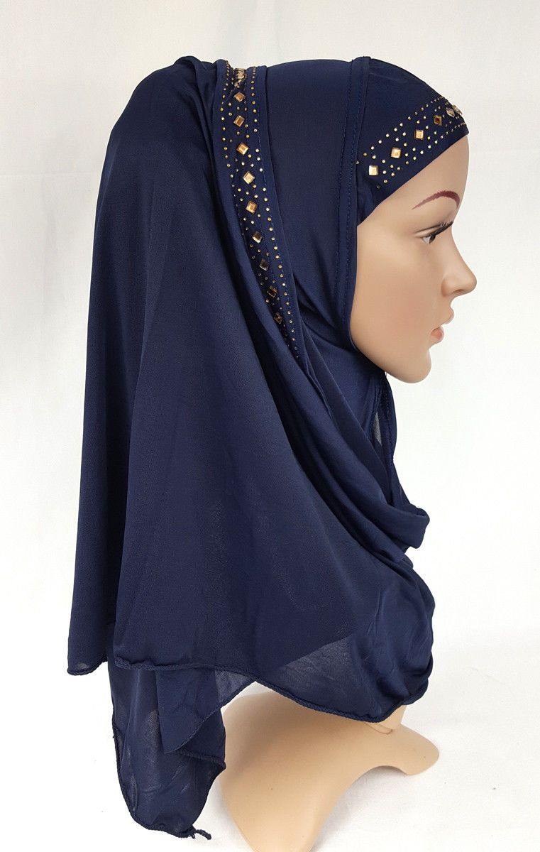 Slip On Instant Amira Style VISCOSE on-the-go Hijab Scarf ASZ0104