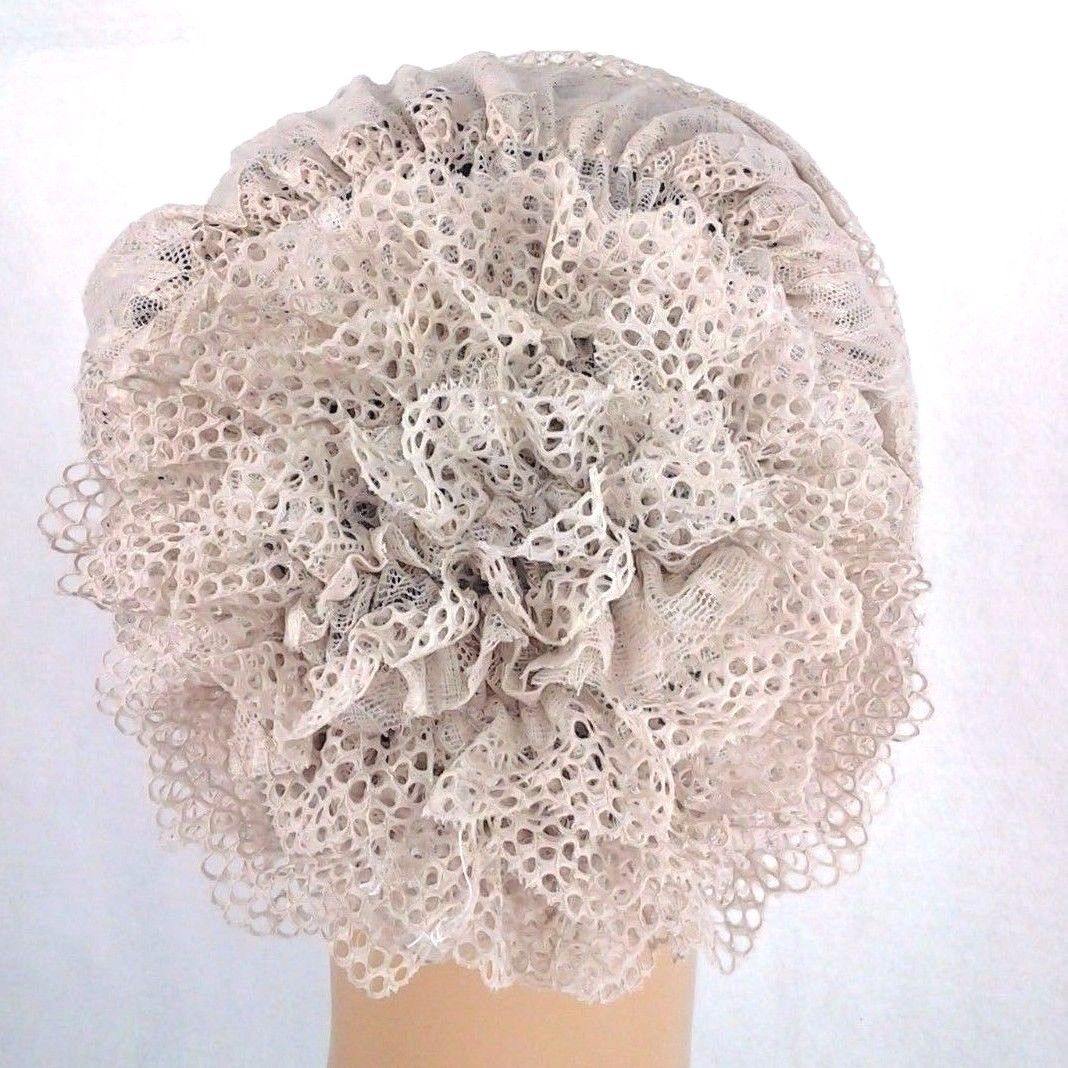 Full Lace Muslim Inner Hijab Caps Flower-Back Islamic Underscarf Hats