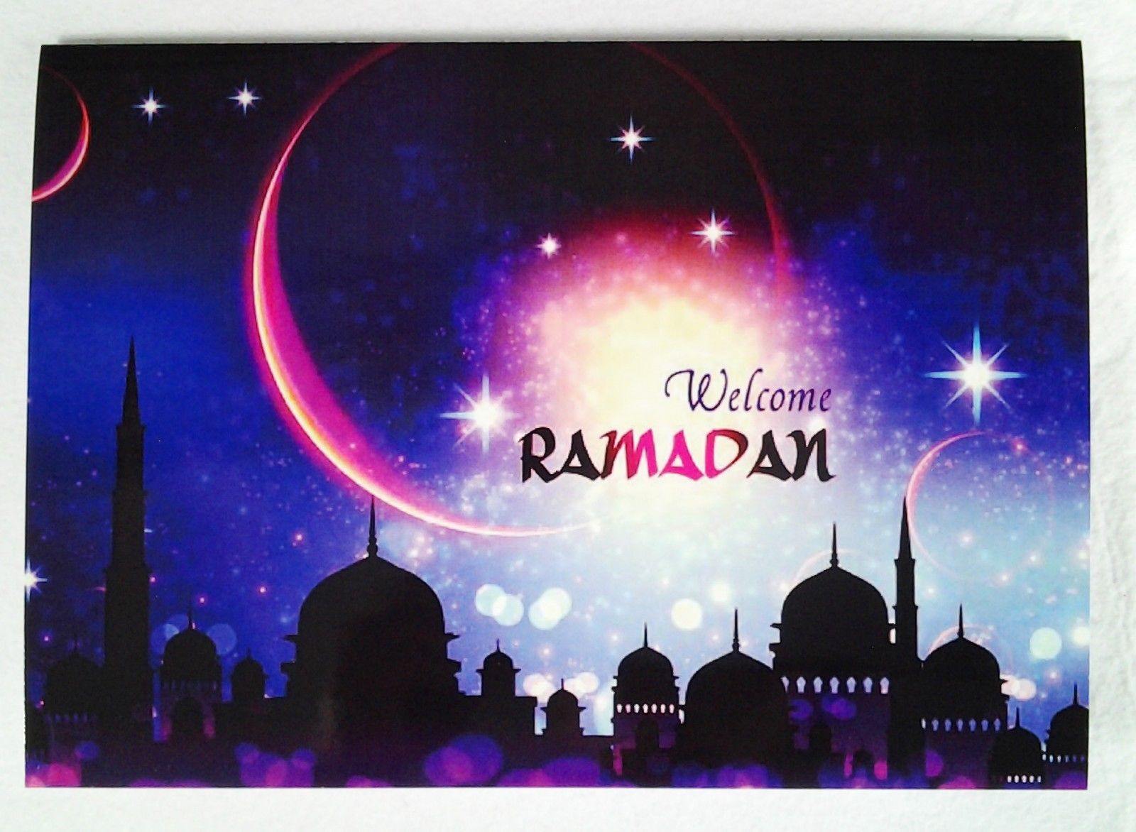 A5 Eid Mubarak Ramadan Card Happy Eid Muslim Greeting Cards (P201)