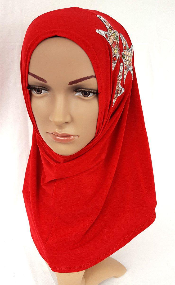 Girl Hemp High Quality Muslim Hijab Islamic Amira Headwear