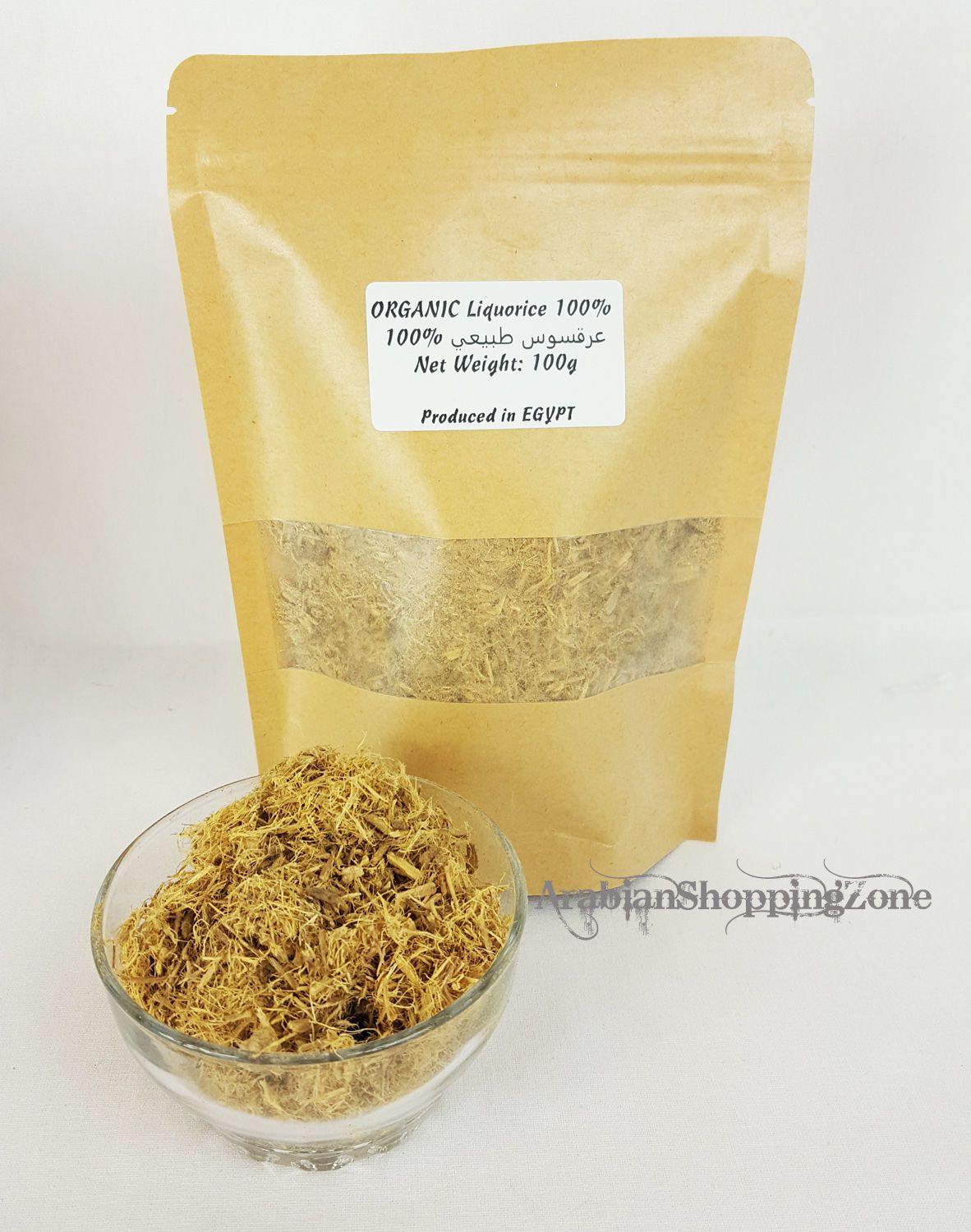 Natural Licorice root - Glycyrrhiza glabra- Organic dried tea herb 100g (3.5Oz)