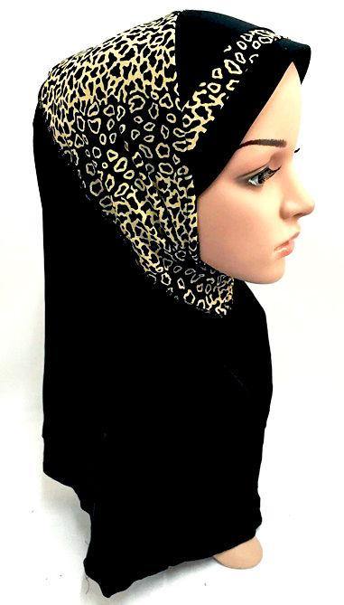 Viscose Ice Silk Lace Black Muslim Hijab Islamic Scarf Shawls