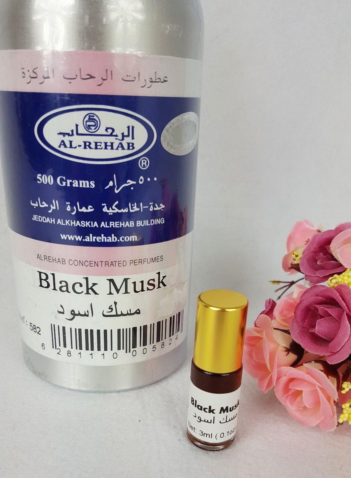 AL Rehab BLACK Musk Oil Perfume Wild Deer Musk Base Roll-on 3ml