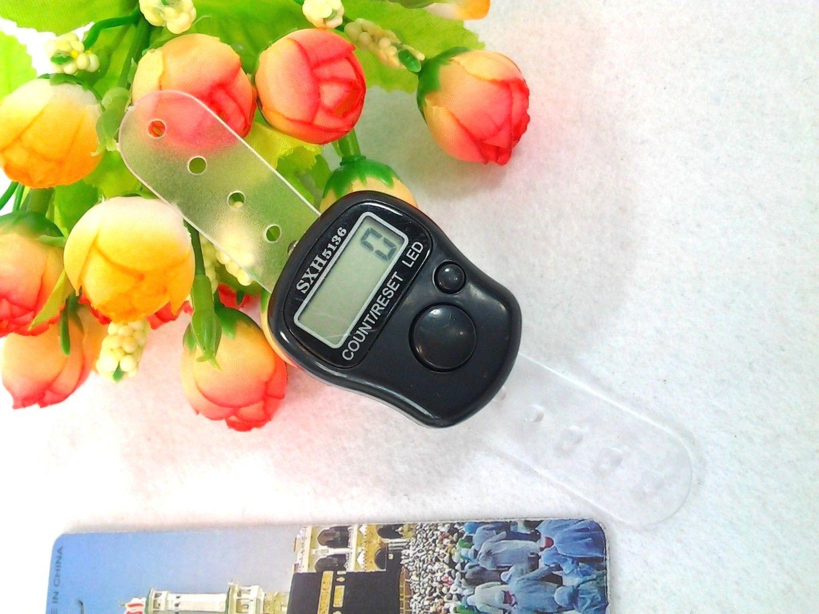 5-Digit Muslim Digital Finger Tasbeeh Counter Masbaha with LED (MiniTorch)