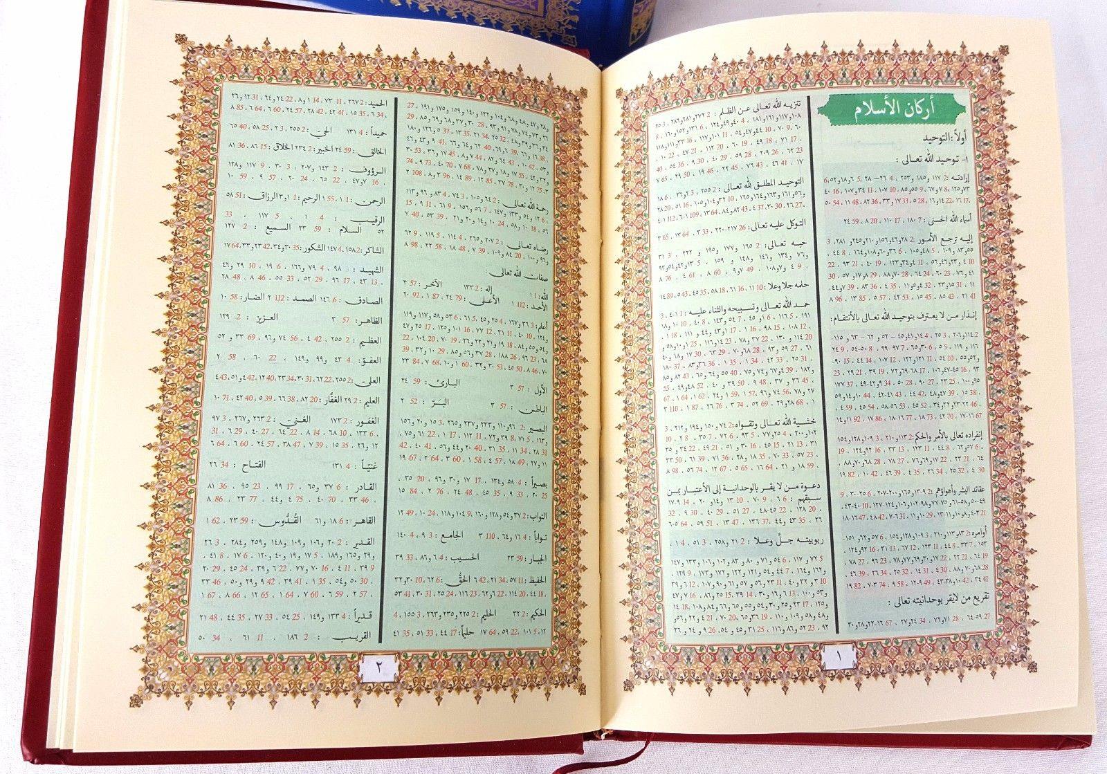 Tajweed Quran Arabic Islam Color Coded Whole Quraan Mushaf Hardcover 8