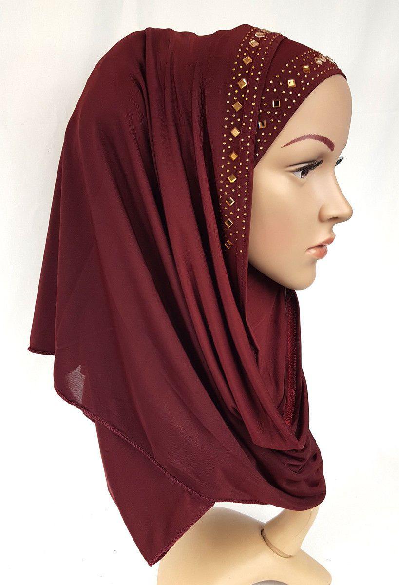 Slip On Instant Amira Style VISCOSE on-the-go Hijab Scarf ASZ0104