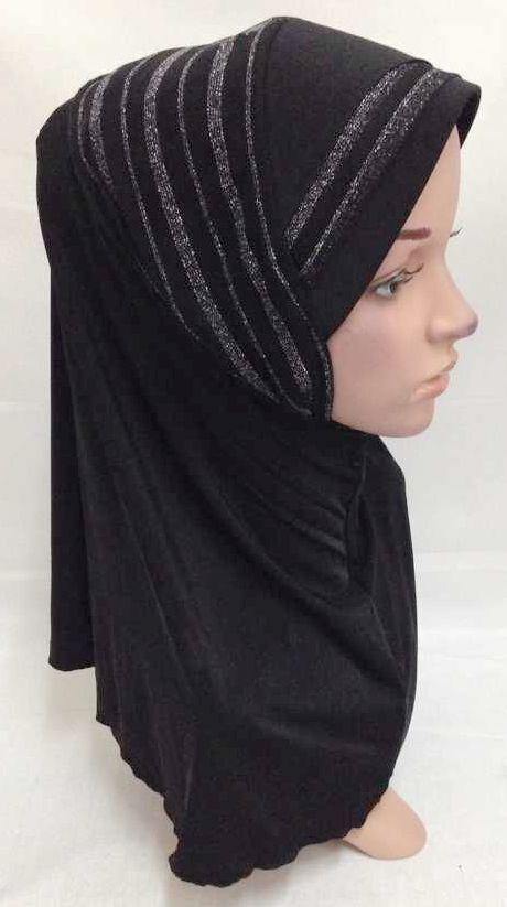 Viscose Ice Silk Lace Black Muslim Hijab Islamic Scarf Shawls