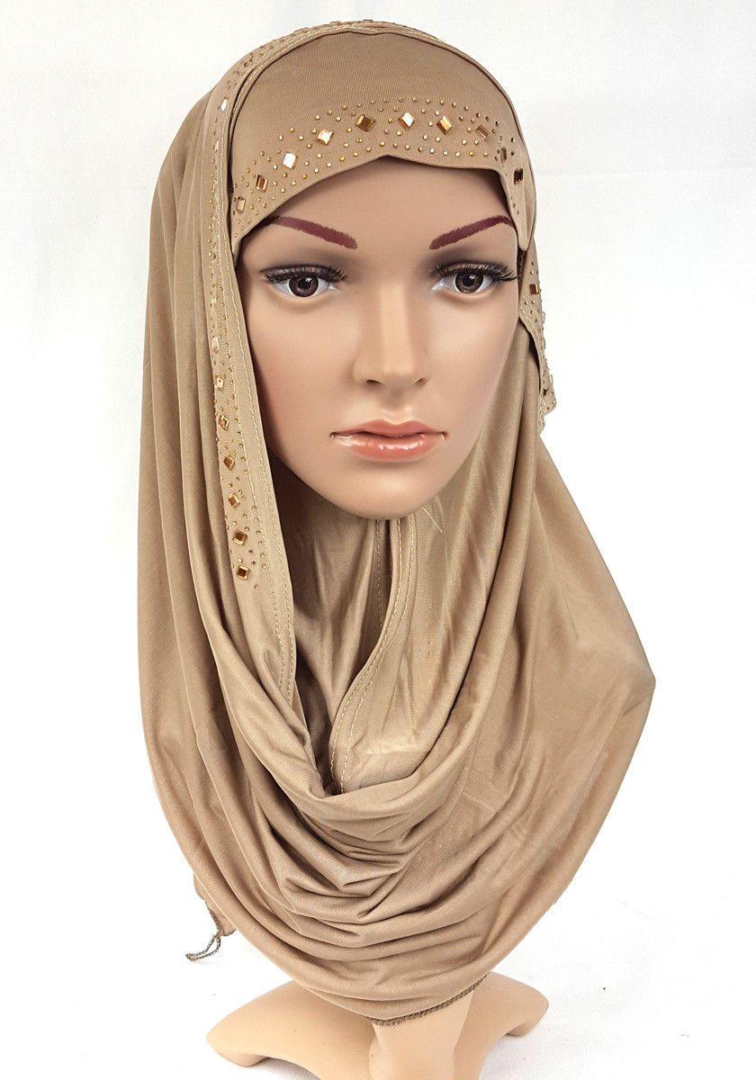 Slip On Instant Amira Style VISCOSE on-the-go Hijab Scarf ASZ0104