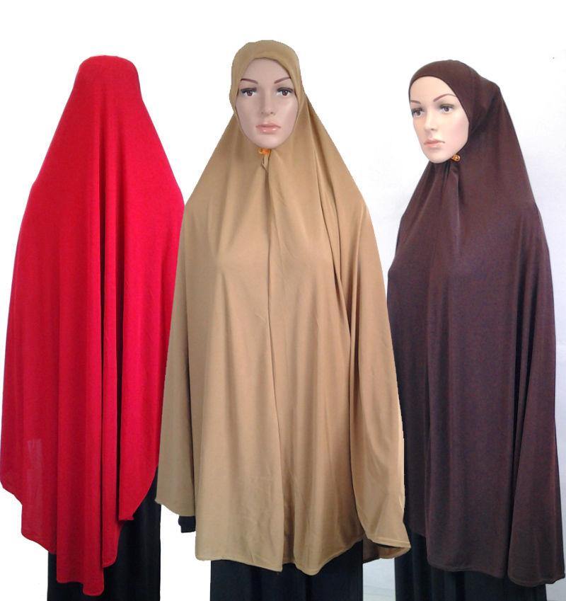 Khimar Muslim Hijab Fashion Islamic Scarf Polyester Crystal Hemp ASZ0788