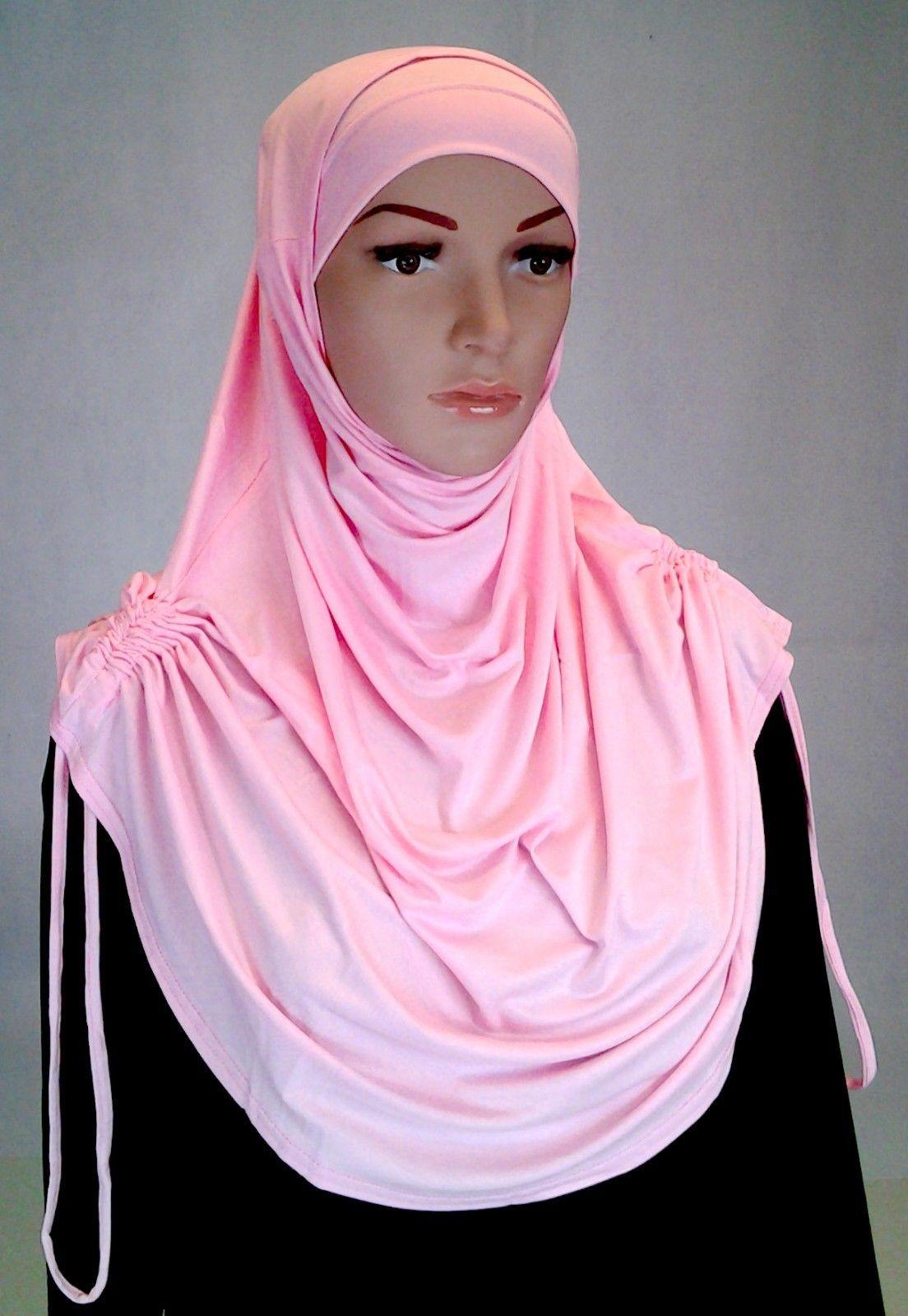 Modal Cotton 2 Piece Amira Hijab Islamic Scarf Shawls Muslim Head Wrap