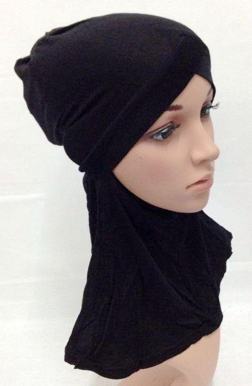 V-Shape Modal Cotton Muslim Women Inner Hijab Caps Islamic Underscarf