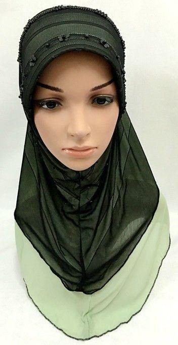 Slip-on LightWeight Double-Mesh-layered Muslim Hijab Islamic Scarf Shawls