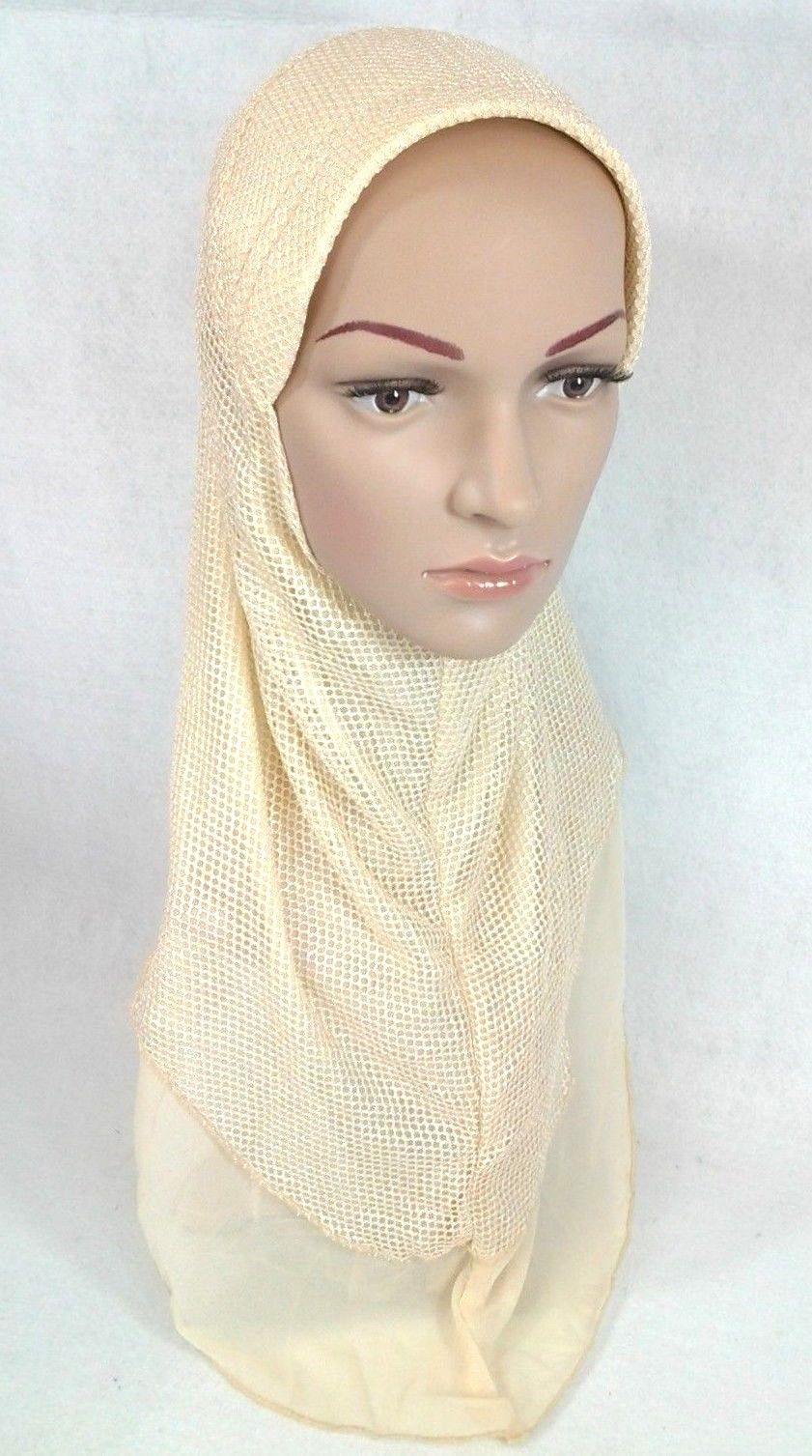 Muslim Hijab Islamic Soft Mesh Hijab/MaxiScarf/ Wrap/Shawl/Slip-on