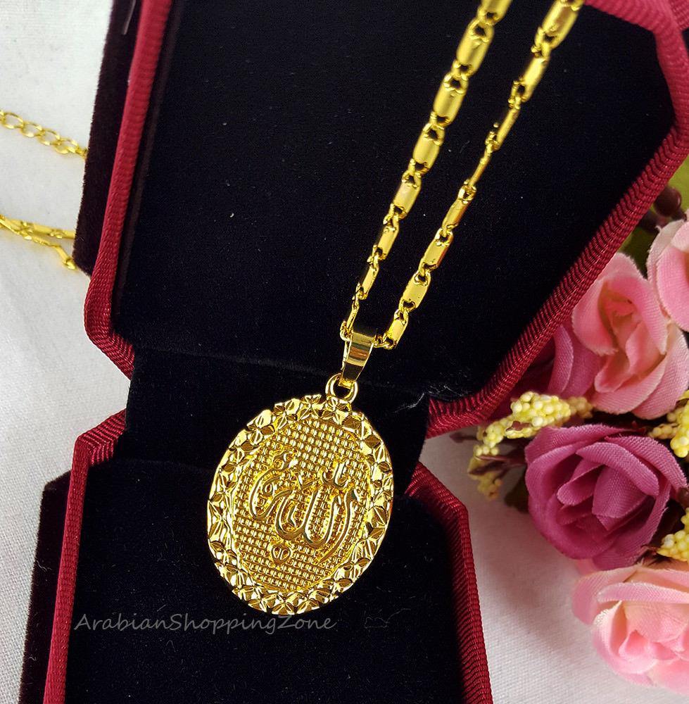 Islamic Allah Pendant Necklace For Women Silver/Gold Color