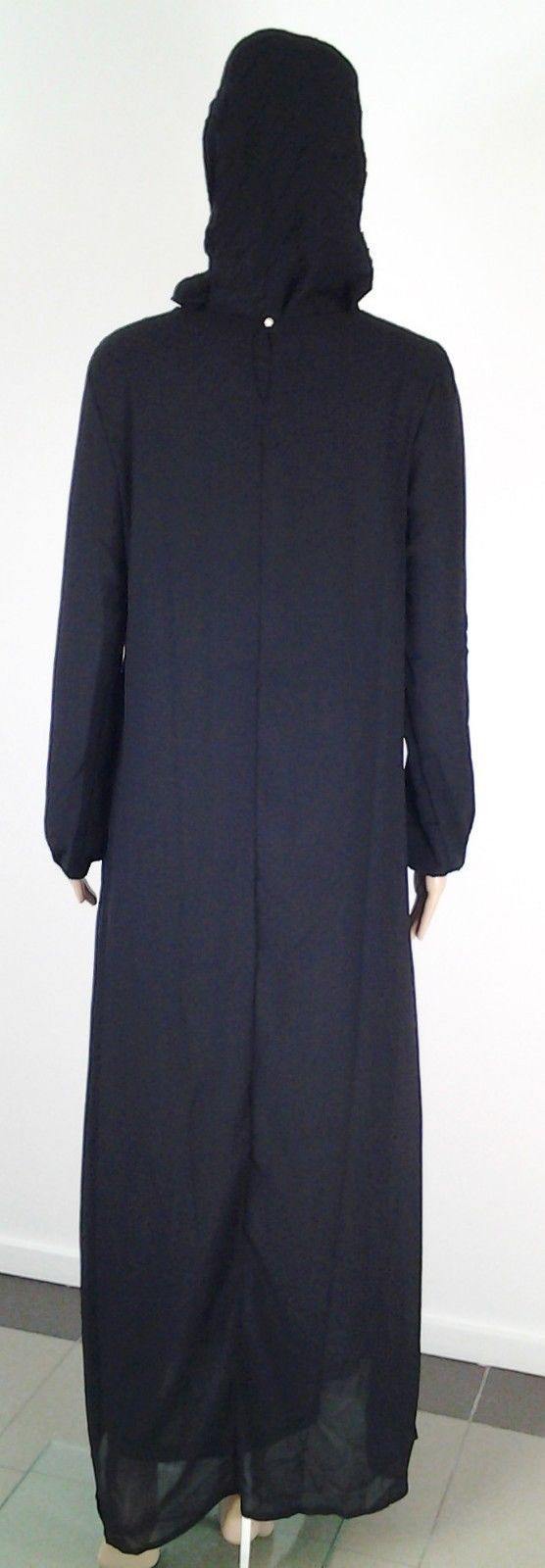 Chiffon double layer Kaftan Women Islamic Abaya Jilbab Long Sleeve HSZ10009 (ML)