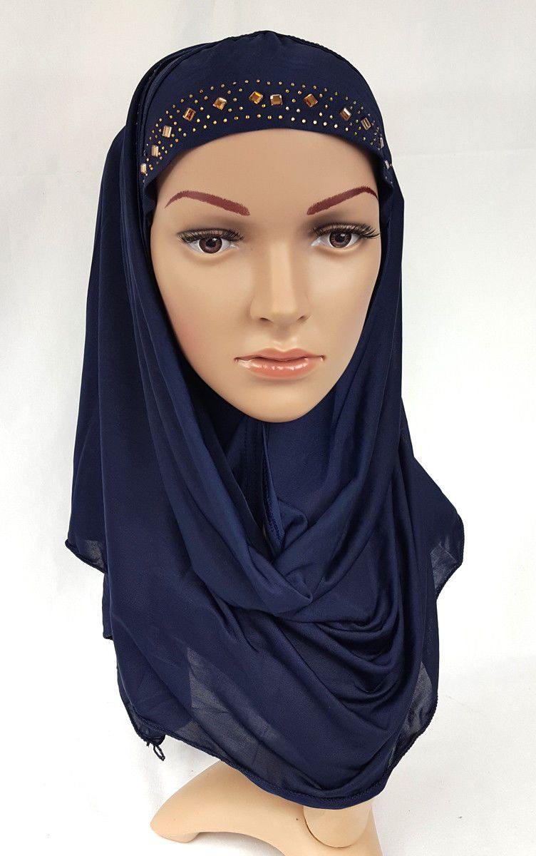 Slip On Instant Amira Style VISCOSE on-the-go Hijab Scarf ASZ0104