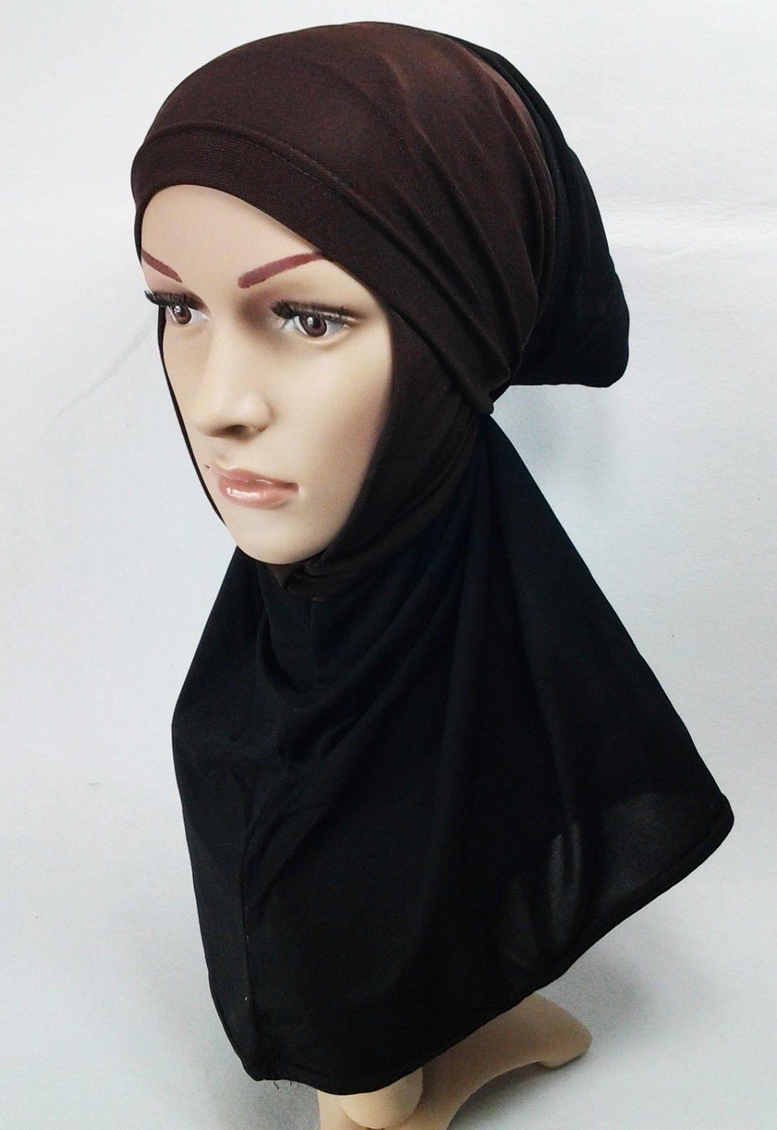 Crystal Linen Amira Muslim Hijab 2-color-Pattern Scarf