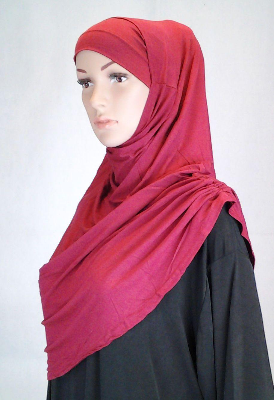 Modal Cotton 2 Piece Amira Hijab Islamic Scarf Shawls Muslim Head Wrap