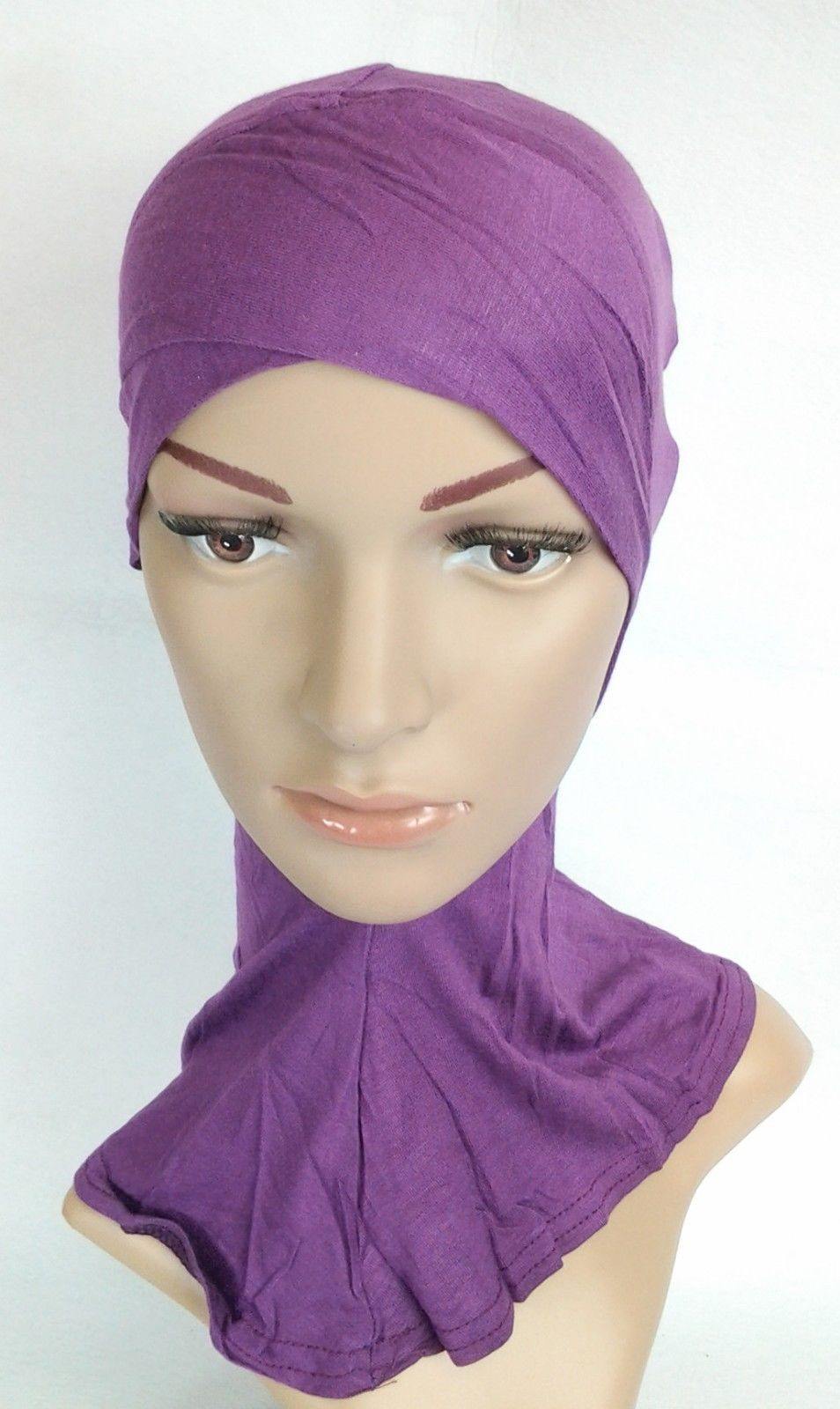 Fashion Cotton Muslim InnerHijab Cap NEW Cross-Forehead Islamic Underscarf/Hijab