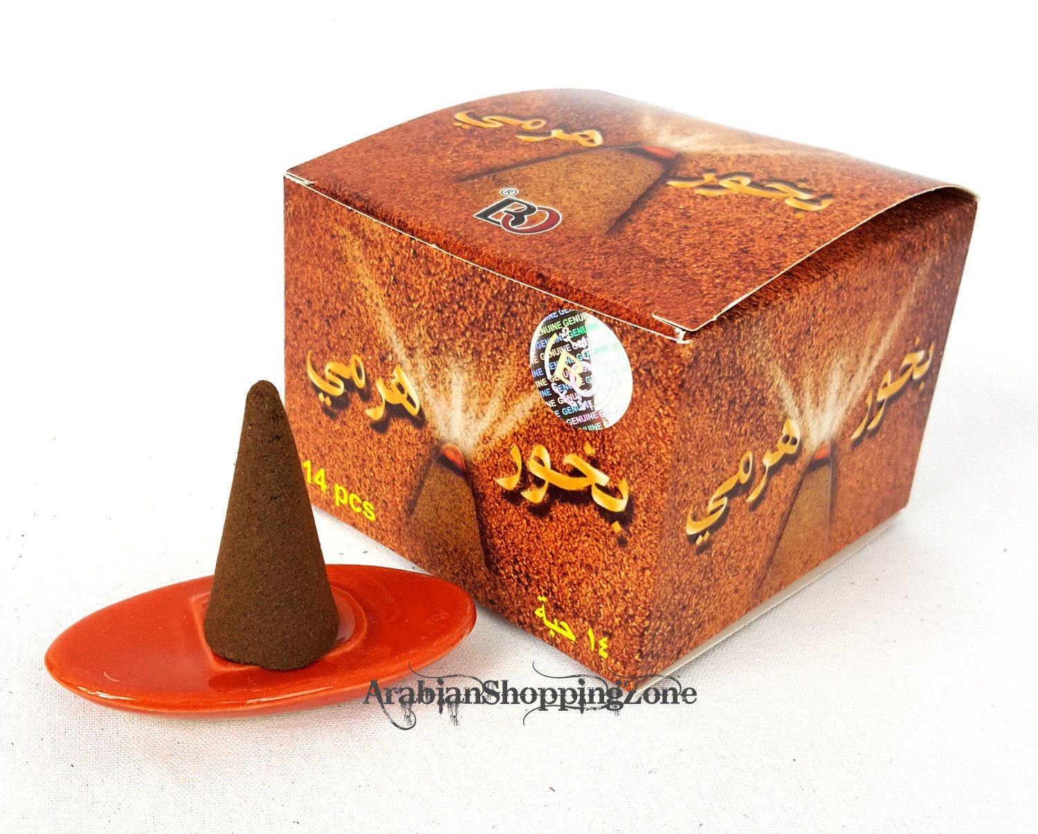 Arabian Incense Haramy BAKHOOR - BANAFA OUD (14/12 cones plus Burner)