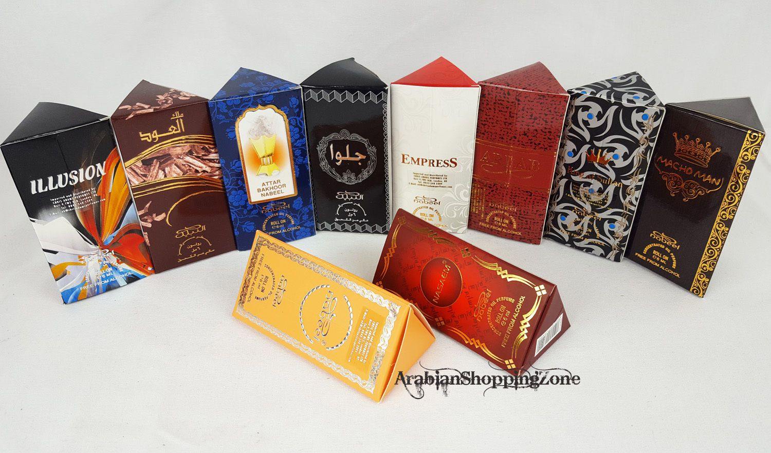 3 PCS Nabeel Perfume Oil Attar Musk/OUD Roll-on 6ML (3 Bottles)