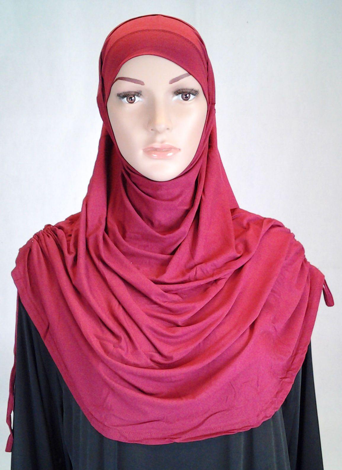 Modal Cotton 2 Piece Amira Hijab Islamic Scarf Shawls Muslim Head Wrap