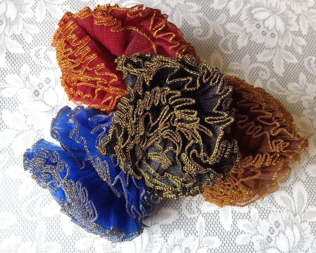 Hijab Khaleeji Volumizer Scrunchie Large Maxi Flower Hair Tie Bun Scarf