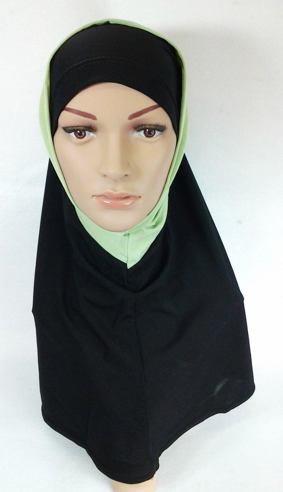 Crystal Linen Amira Muslim Hijab 2-color-Pattern Scarf