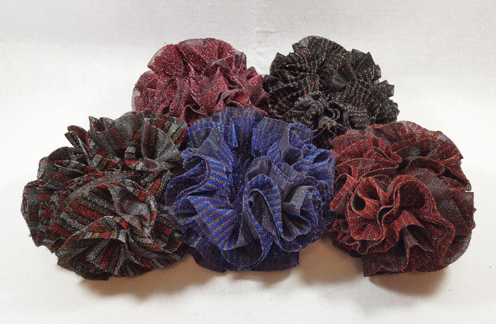 Khaleeji Volumizer Scrunchie Large Maxi Flower Hair Tie Bun Scarf