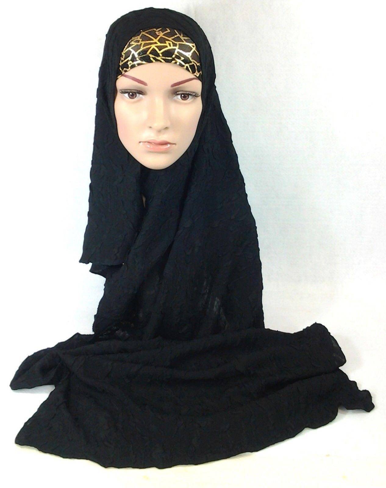 Muslim Hijab Islamic Scarf Shawls Arab Headwear