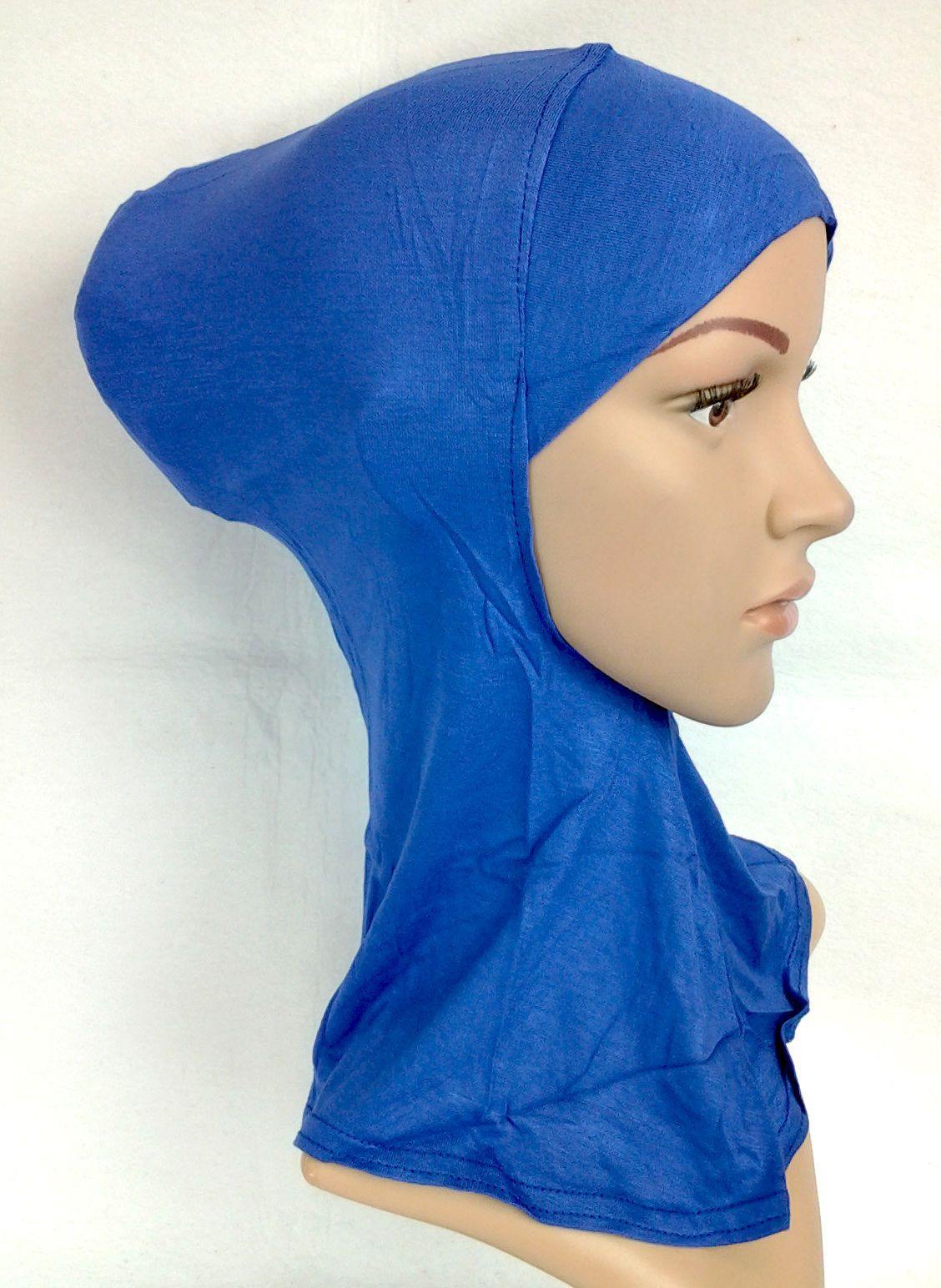 Women's Under Scarf Hat Cap Bone Bonnet Hijab Islamic Neck Cover Muslim