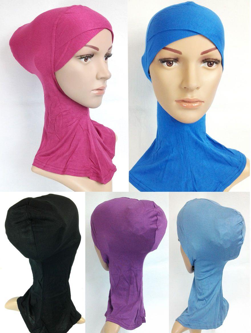 Fashion Cotton Muslim InnerHijab Cap NEW Cross-Forehead Islamic Underscarf/Hijab