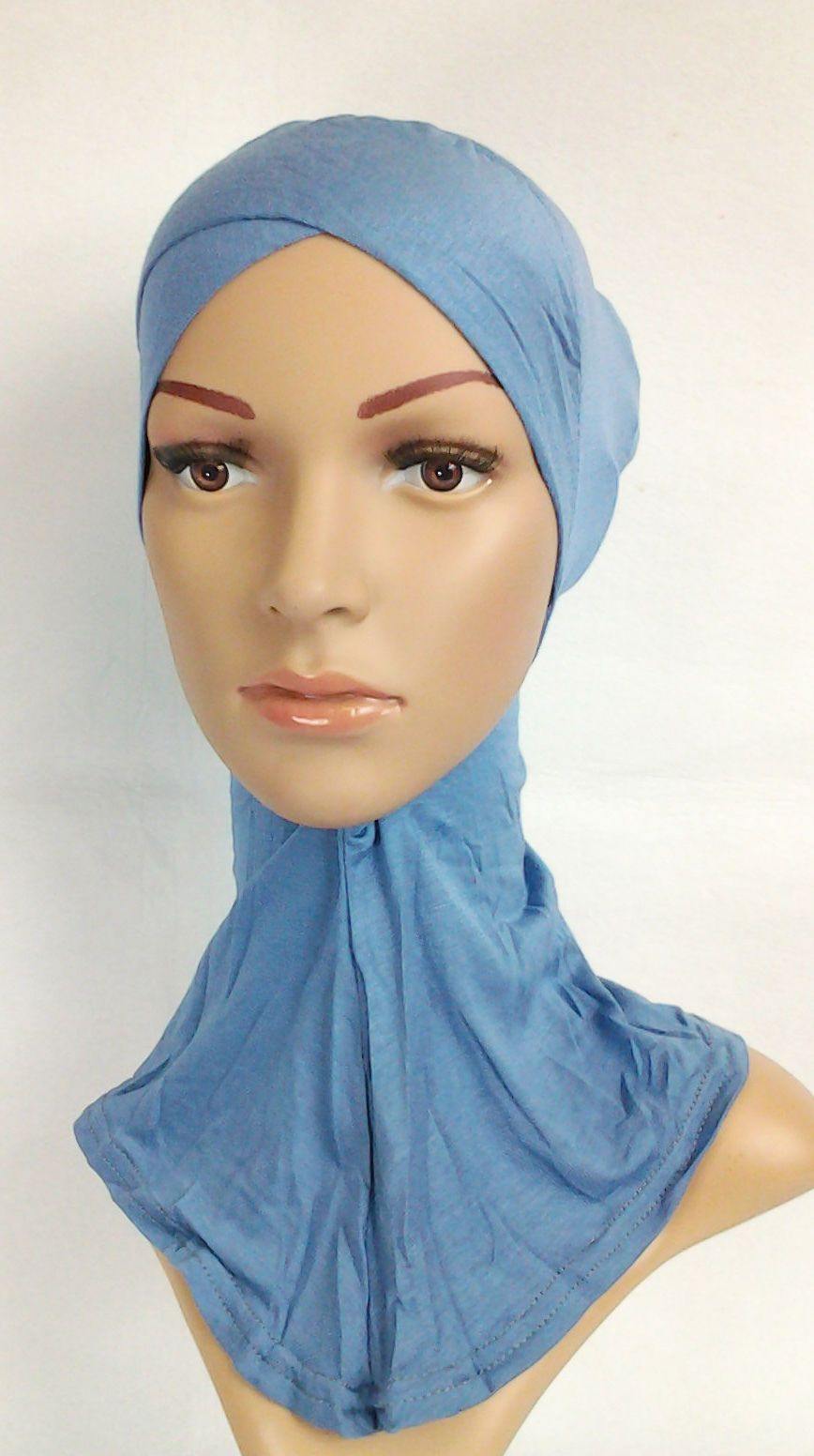 Fashion Cotton Muslim InnerHijab Cap NEW Cross-Forehead Islamic Underscarf/Hijab