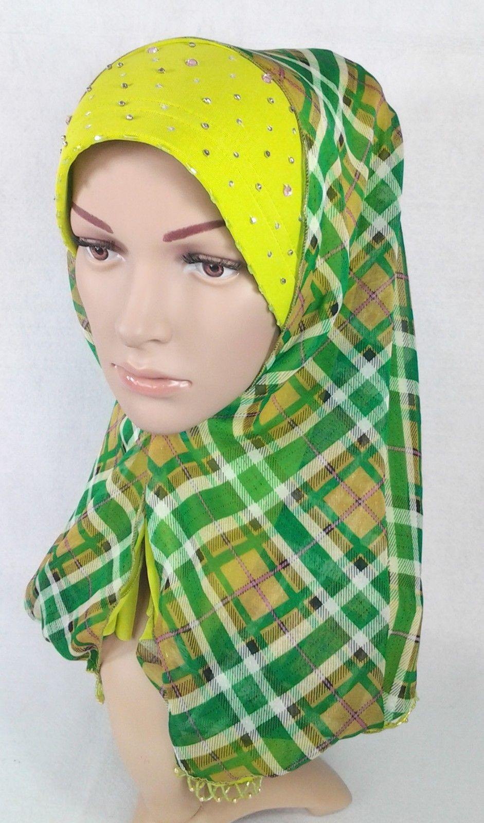 Elegant Loop Hijab Islamic Headwear Scarf Shawls