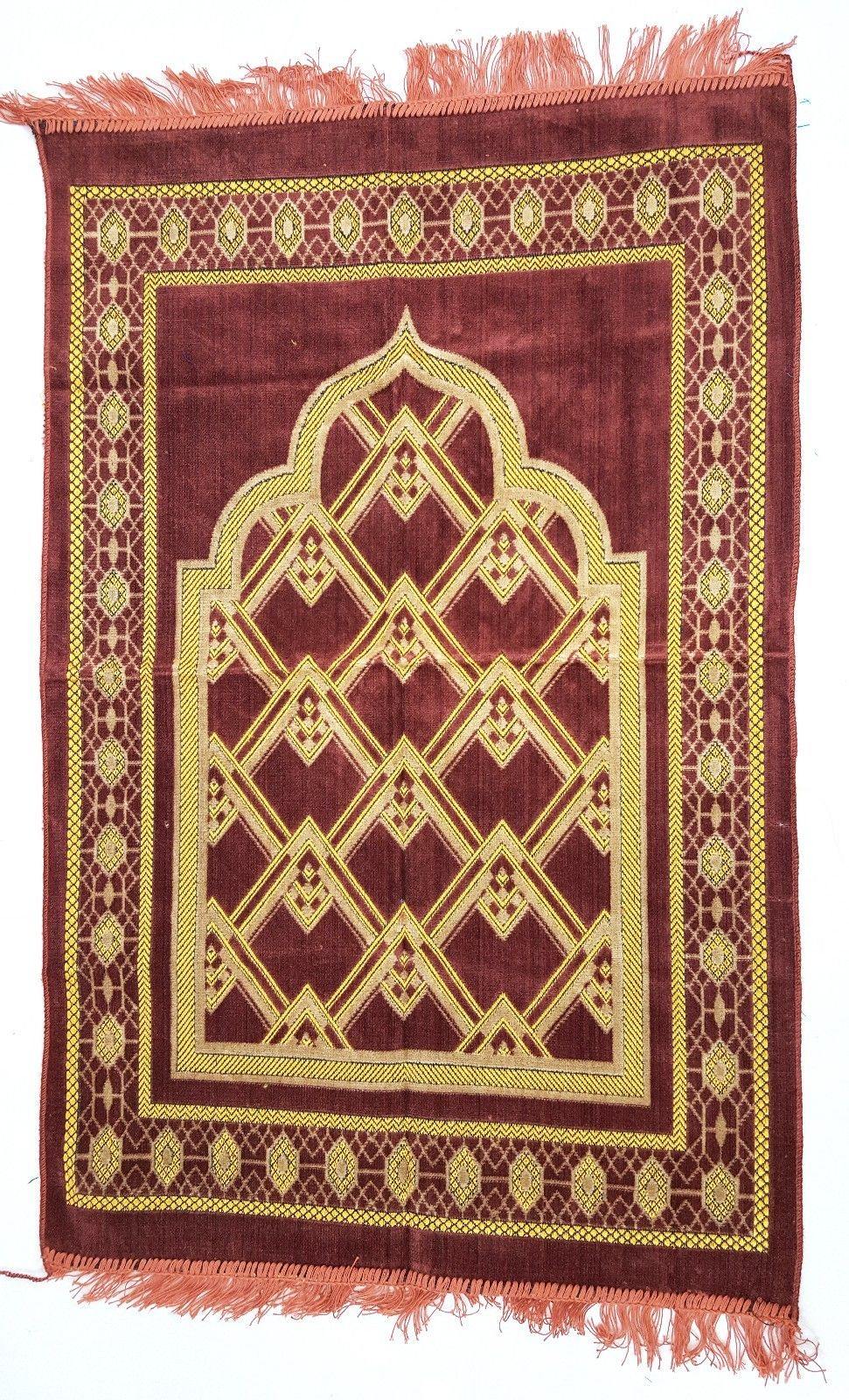 Turkish Soft Islamic Muslim Prayer Rug Namaz Carpet 110x70cm (43*27inch)