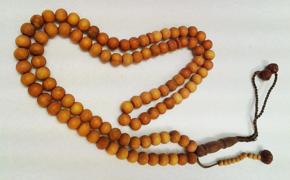 Natural Sandalwood Islam Muslim Prayer Beads 99 Masbaha