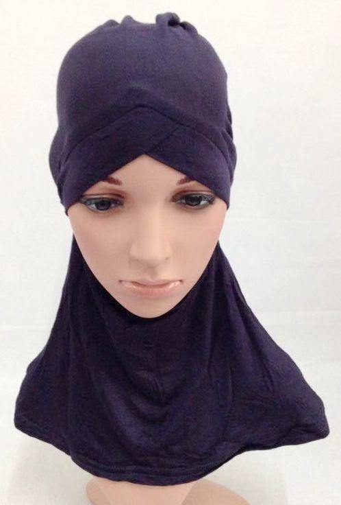 V-Shape Modal Cotton Muslim Women Inner Hijab Caps Islamic Underscarf