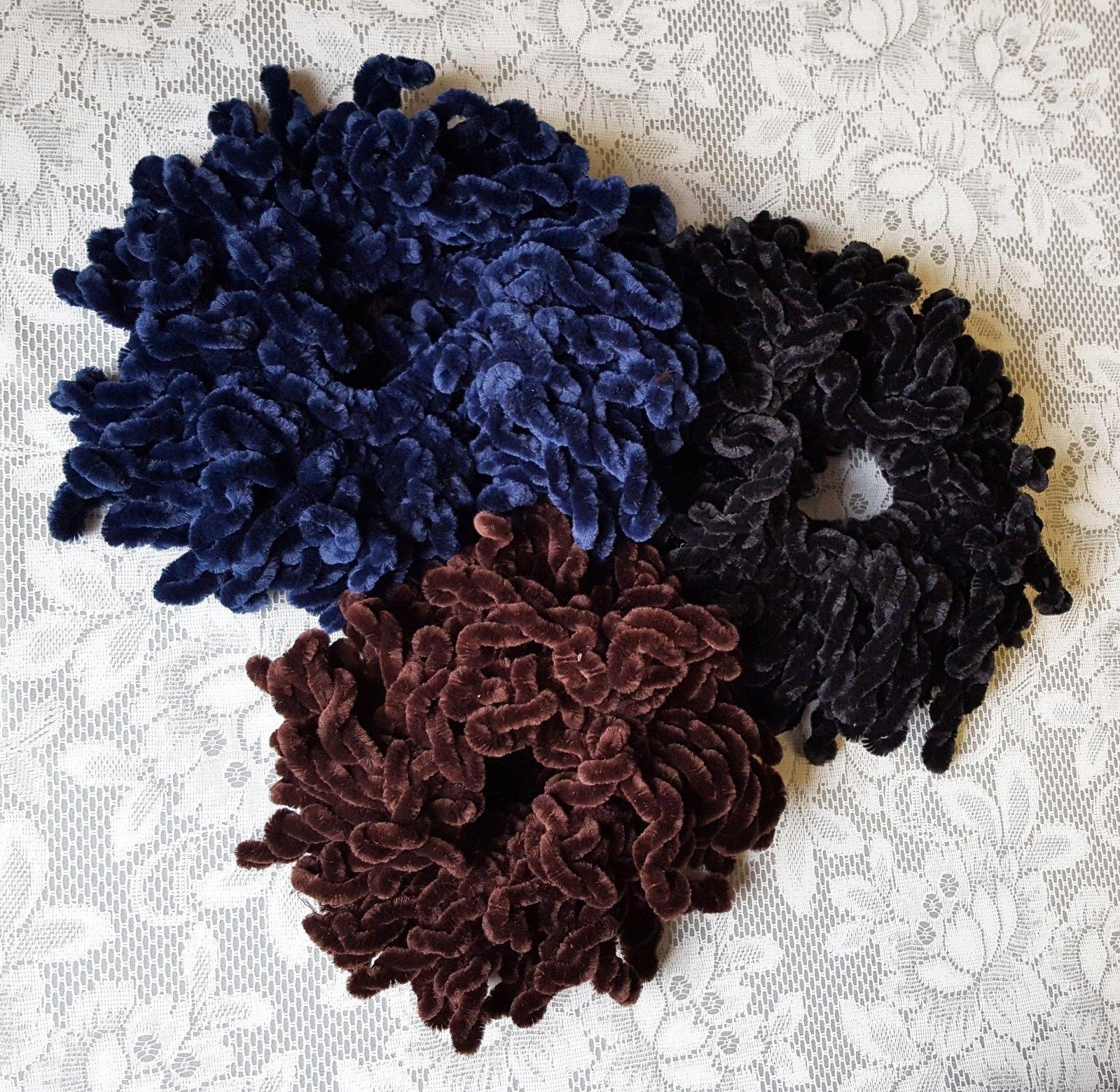 Hijab Khaleeji Volumizer Velvet Scrunchie Large Maxi Flower Hair Tie Bun Scarf