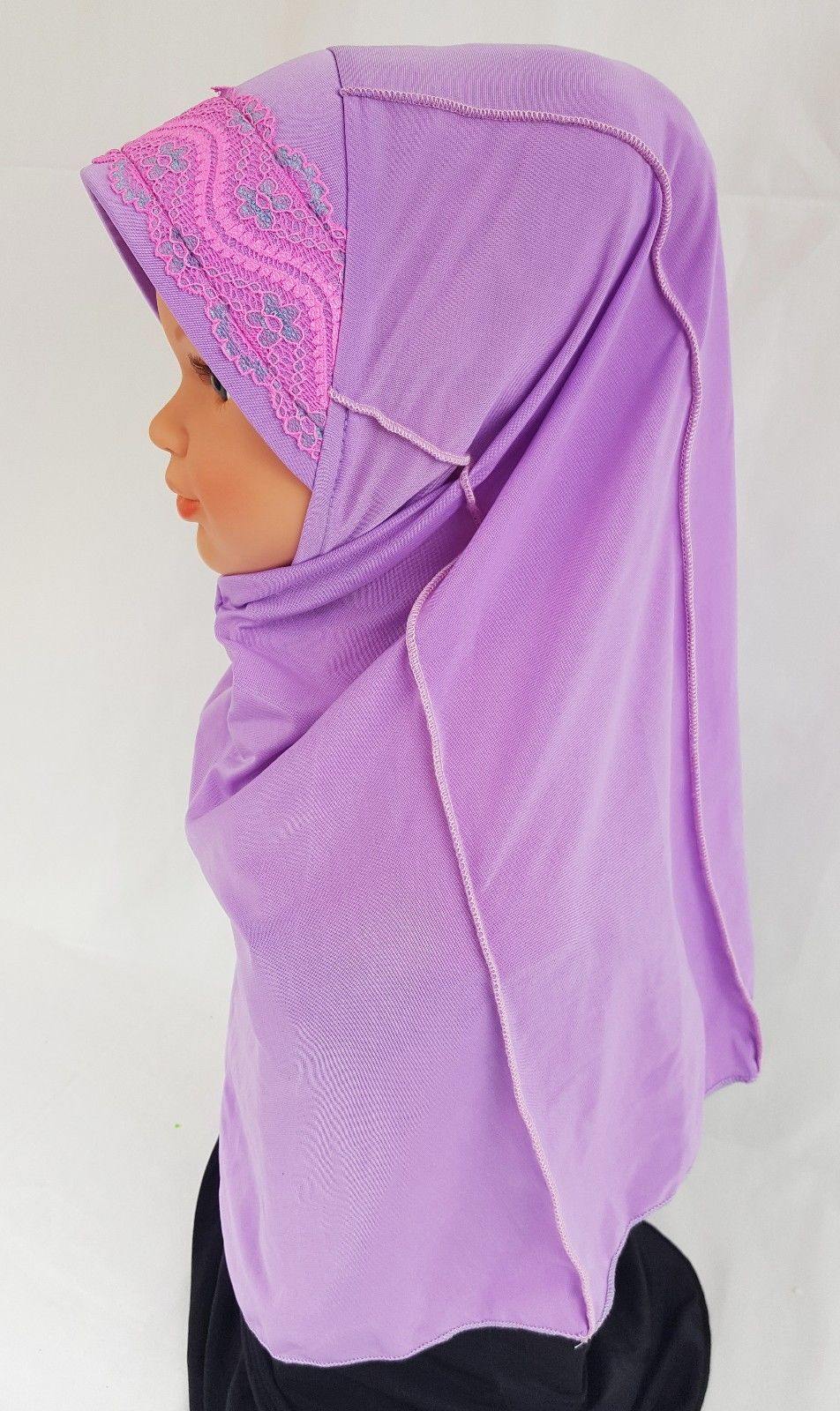 Viscose Baby Kids Children Hijab Islamic Scarf Shawls 3-6T